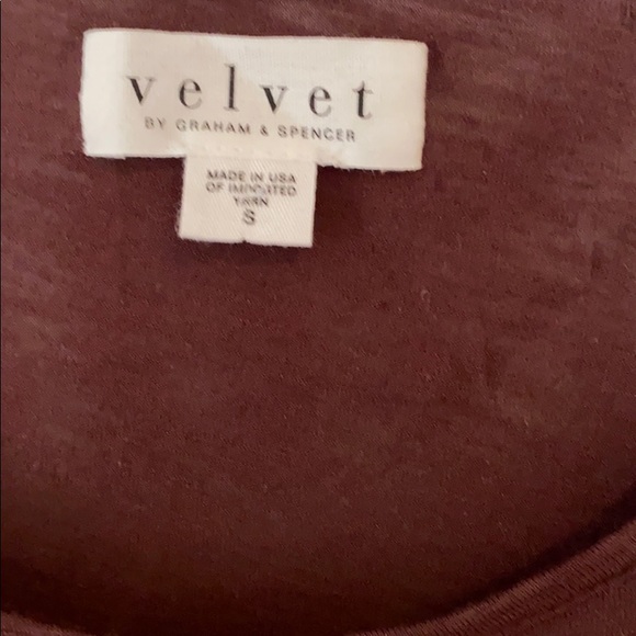 Velvet Ruffle Front Top - Picture 2 of 2